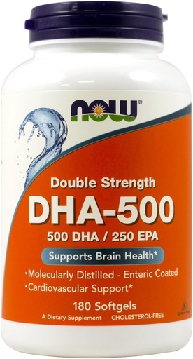[BRSWIZTYC4JRW3D2] NOW Foods - Dha- 500Mg 180 Sgels (Pack of 2)