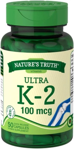 [BRSWGZL2OYPB4AD3] Nature's Truth Ultra Vitamin K-2 100 mcg, 50 Count (2)