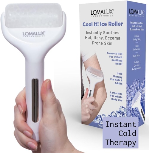 [BRSRAZQ3OUFRMCIU] Loma Lux Cool IT! ICE Roller - Whole Body Cold Therapy Temporarily Relieves Skin Itch, Skin Irritation, Eczema, Skin Rashes, Minor Burns, Sunburn