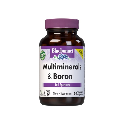 [BRSWIYT3PMDBACIV] Bluebonnet Multi Minerals Plus Boron Vegetarian Capsules, 90 Count (743715002104)