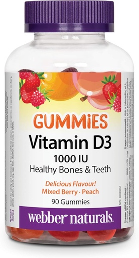 [BRSWGATRCIGQMCTP] Webber Naturals Webber Natruals Vitamin D3, 1000 Iu 90 Count