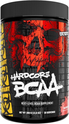 [BRSRAAT4BMIBU233] Mutant Hardcore BCAA - Pre, Intra eller Post Workout - BCAA Neste nivå forgrenet-Chain Amino Acids Supplement - Hydration + Recovery - 30 Servering - Vannmelon