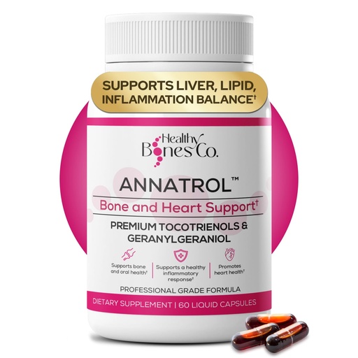 [BRSRAHQFB55AGFIZ] Annatrol Bone & Heart Wellness | Premium Annatto Tocotrienols & Geranylgeraniol (GG) Vitamin E Complex | Advanced Nutritional Formula for Daily Wellness