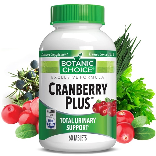 [BRSWYZQOCQHBMAAU] Botanic Choice Cranberry Plus Total Urinary Support - Urinary Tract Health for Women and Men with Cranberry Concentrate, Uva Ursi, Buchu, Calcium - 60 Tablets