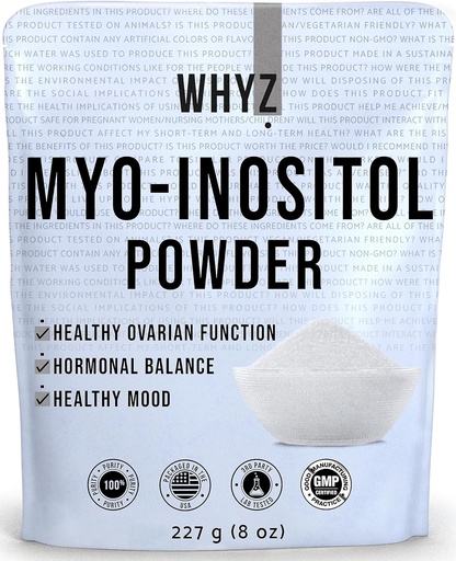 [BRSROFA5DMDQ4E3X] Myo-Inositol Powder 8oz, Myo Inositol Osagarri Naturala Ovarian Support, Fertility and Hormonal Balance, Pure Inositol Powder, Myo-Inositol Supplement for Energy, Brain Health, 454