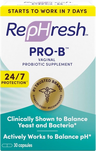 [BRSWIHAECMAQGF3E] RepHresh Pro-B Probiotic Supplement for Women, 30 Oral Capsules