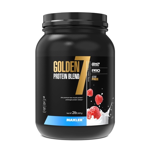 [BRSROGAECMORMF3P] Maxler Golden 7 Protein Blend - Protein Powder for Muscle Gain & Recovery - Strawberry Protein Powder 2 lb