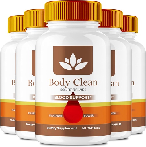 [BRSRAAIRAAFWCHT6] Body Clean Pills, Official BodyClean Supplement Capsules - Maximum Strength, Body Clean All Natural Formula Pills, BodyCleanse Glyco Optimizer Complex, BodyClean Health Support Reviews (5 Pack)