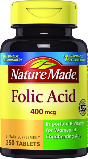 [BRSWIY33A4CGK33G] Natura fatta acido folico, 250 ct