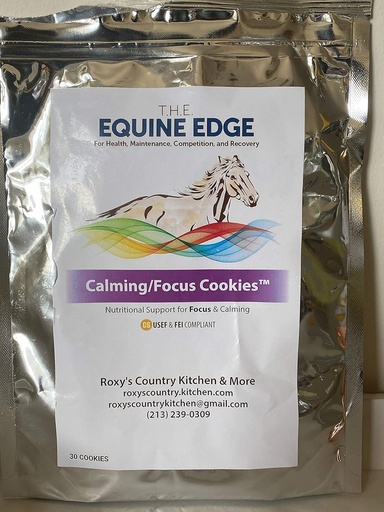 [BRSWG2YYAAMGY3LK] Calming/Focus Cookies - Natural Horse Supplements for Calming & Focus, 30 Cookies