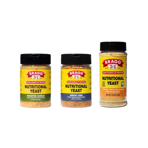 [BRSROGT3O4OREDTL] Bragg Premium Nutritional Yeast Flakes - Dairy Free Seasoning - Vegan, Gluten Free – Good Source of Protein & Vitamins – Nutritious Savory Parmesan Cheese Substitute