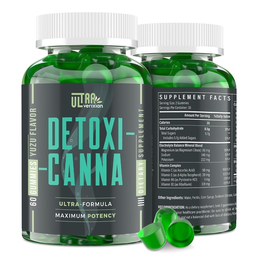 [BRSRAAYOCR6GA3TP] Detox Cleanse Gummies - Liver, Gut, Kidney Cleanse Detox & Repair, Rapid & Effective Full Body Cleanse Best for Women and Men with Milk Thistle - Natural Plant-Based Detox Supplement, 60 Gummies