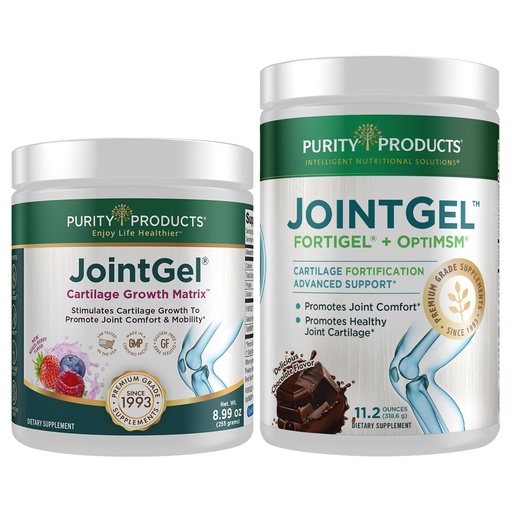 [BRSRMFI5PN5AIHIV] Purity Products Bundle - JointGel (Berry Powder) + JointGel (Super Chocolate Powder) Bioactive Collagen Peptides + MSM - Supports Joint Function and Flexibility While Fortifying Joint Cartilage