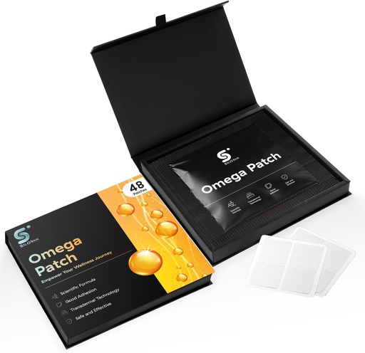 [BRSRAYYYCQBAEH3A] Omega Patch (48 Days Supply), Omega 3 Patches (Individuales)