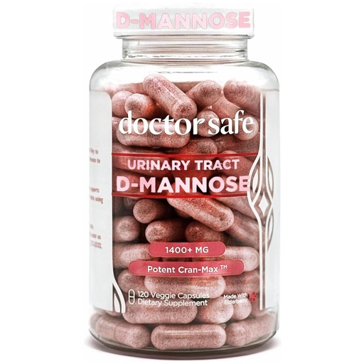 [BRSW2C36BNYWOG3O] Cranberry Supplement, D-Mannose Capsules Made with Concentrated Whole Fruit Cranberry, Natural Support for Rapid Action to Help Cleanse and Protect the Urinary Tract* (120 Count)