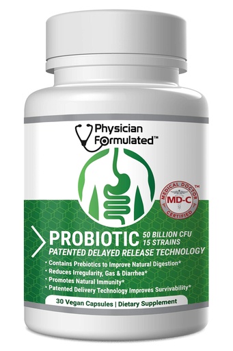 [BRSWKHYQOYEAK23U] Probiotics for Women & Men - 50 Billion 15 Strains Slow Release DR Capsules & Prebiotics to Improve Digestive Health, Immune Support Supplement Full Month Supply