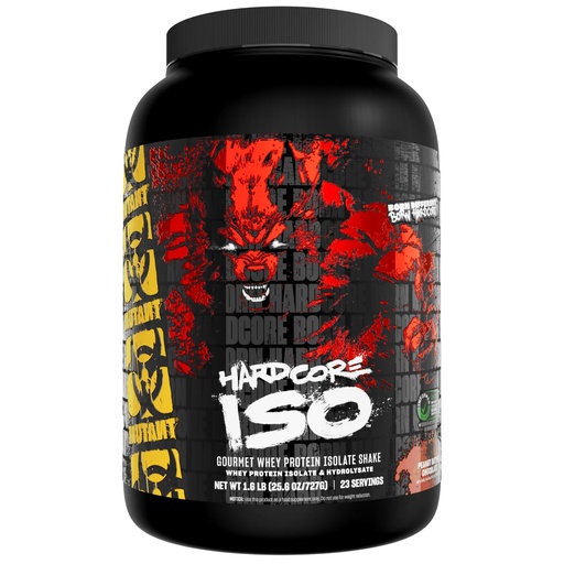[BRSWKEL6ON5RAGQV] Mutant Harcore ISO Whey Protein Isolate Powder Acts Fast to Help Recover, Build Muscle, Bulk and Strength, 1.6 lb (Peanut Butter Chocolate)