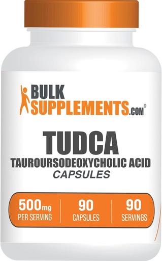 [BRSROZQ3AADRG2YU] BulkSupplements.com TUDCA Capsules - TUDCA Supplement, Tauroursodeoxycholic Acid, TUDCA 500mg for Liver Support - Gluten Free, 1 Capsule per Serving, 90 Capsules (Pack of 1)