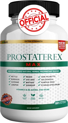 [BRSRABATAQFAKAYY] ProstateRex Max Extra Strength Prostate Health Support Supplement, Saw Palmetto, Vegan, Non-GMO, Gluten-free – 60 κάψουλες (1)