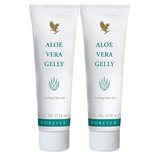 [BRSWYZDYDNYA2EYV] Forever Living - Aloe Vera Gelly - Pure Aloe Gel a Sooth, Moisturize e Condizione - Vegan e Gluten-Free - 4 fl oz (Pack of 2)