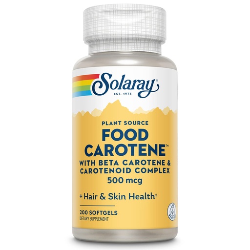 [BRSWIYQAO4EB6CDA] SOLARAY Food Carotene, Vitamin A 10000 IU | Healthy Skin, Eyes, Antioxidant & Immune Support (200 CT)