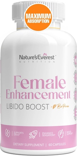 [BRSROBT3OV5AYEYV] Female Libido Booster for Women – Fast-Acting with Horny Goat Weed, Maca Root & Ashwagandha | Increase Passion, Sensitivity & Desire, Reduce Dryness - 60 Caps
