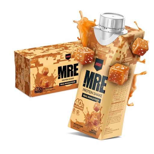 [BRSW2YL5BUCAIF3P] REDCON1 MRE Ready to Drink Protein Shakes, Salted Caramel - Protein Drinks with Whole Food Sources - Sugar Free RTD Shake Formulated to Fuel Athletes at Any Time (12 Pack)