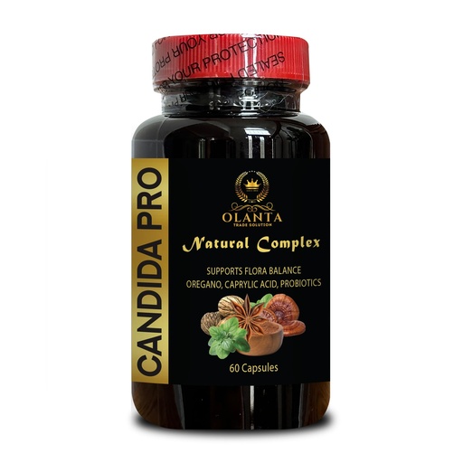 [BRSRAFQ3O4BGOA3L] Candida Support Supplement - caprylic Acid Capsules, Extra Strength Candida Supplements for Men and Women, Black Walnut Extract - 1 Bottle 60 Capsules
