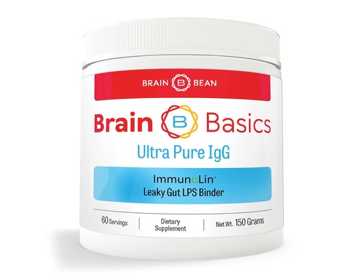 [BRSWYGIBCAJQE2QZ] Brain Basics Ultra Pure IgG Supplement - Dairy-Free Supplement IgG-Immunolin Powder, Blended Vitamin & Mineral Supplements, 150g, 60 Servings