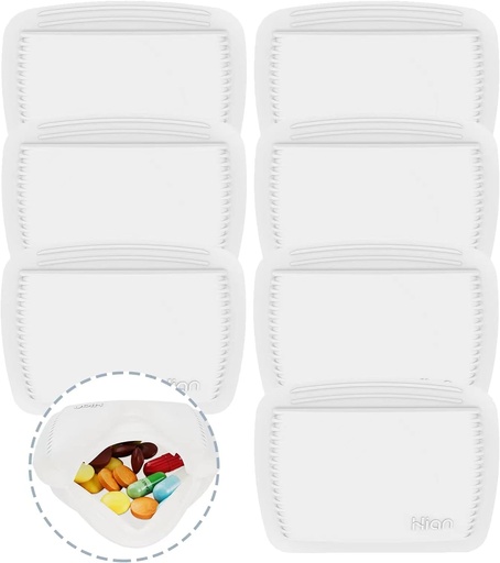 [BRSW2CAZO4BA4FI2] 7 Pieces Squeezable Pill Pocket Pill Case - Small, Lightweight Pill Organizer for Travel - Pill Pouch Holds Medicines Securely - Sturdy Design with Easy Fuss-Free Access - Pocket Sized & Discreet