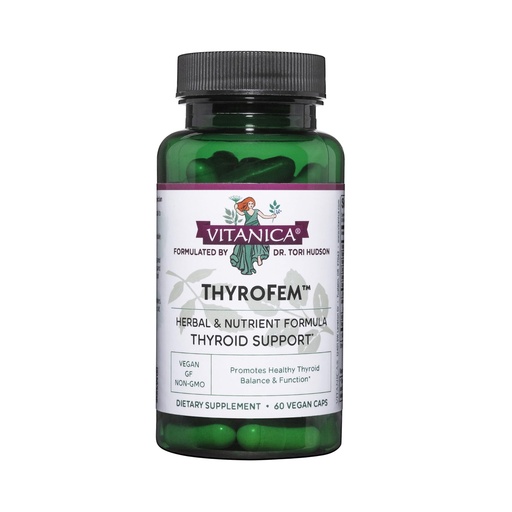 [BRSWIFYMAYHRMDD2] Vitanica ThyroFem, Thyroid Gland Support, Vegan, 60 Capsules