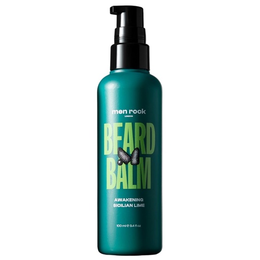 [BRSRMCT6OBYW2ADB] Men Rock Awakening Beard Balm - Sicilian Lime - Leave In Beard Conditioner for Men - Mens Skincare Products - Conditioning and Softening Balm - 3.4 oz