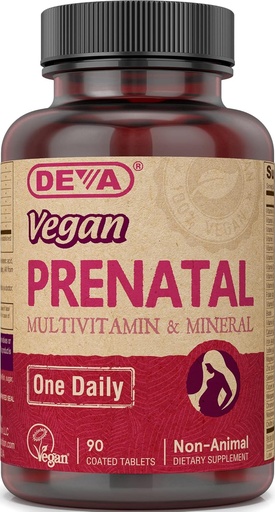 [BRSWIYYMOMIBEGTU] Deva Vegan Prenatal Multivitamin and Mineral - 90 Tablets, 2 pack