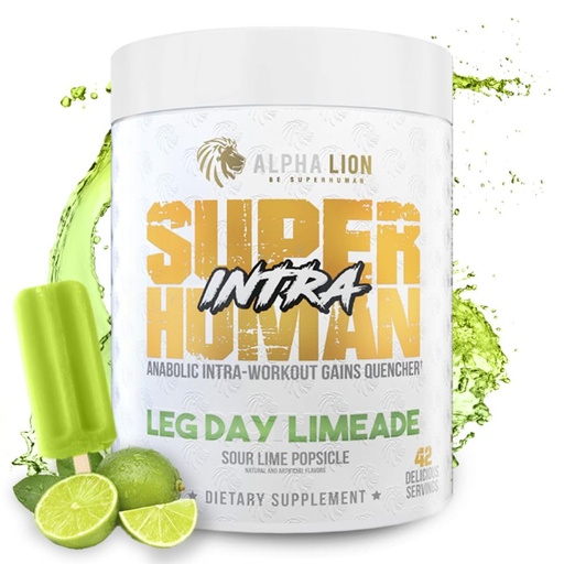 [BRSW2YLQOJ4AIDTU] ALPHA LION Superhuman Intra Workout Powder for Men & Women, Amino Acids Drink, Muscle Recovery Supplement, BCAA Powder, Electrolytes & Hydration Mix (42 Servings, Lime Flavor)
