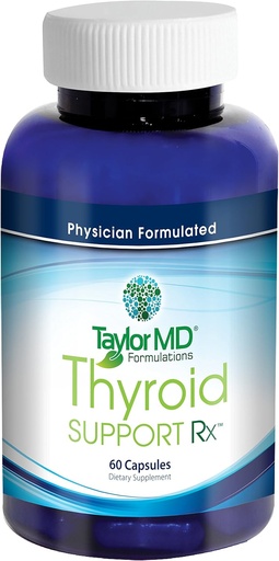 [BRSWIHD5O4HRUHIV] Thyroid Supplement Rx – Natural Blend of Iodine, Tyrosine, Schisandra, Coleus Forskohli, Ashwagandha and More – Best Mix of Thyroid Metabolism - Physician Formulated & Clinically Tested – Guaranteed By Taylor MD Formulations.