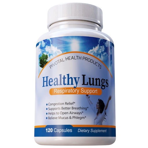 [BRSWGGACOV6A2YLP] Healthy Lungs 120 Capsules - Improve Lung Function, Breathe Better, Stop Mucus, Phlegm and Allergies Quickly. Get Relief Fast with Healthy Lungs an All Natural Lung Health Supplement
