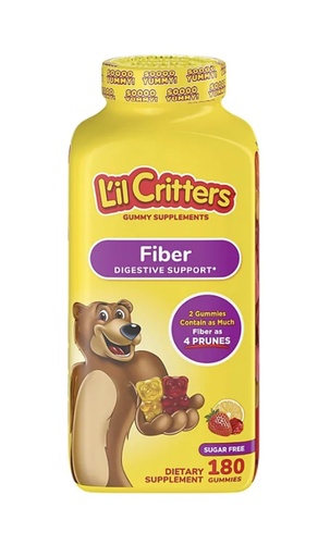 [BRSRAZQBOINRMGY7] L'il Critters Fiber Gummies, Sugar Free, 180 Count