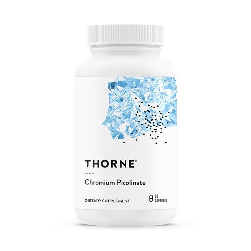 [BRSWIYQPAQIRUALM] THORNE - Chromium Picolinate - Essential Mineral Supplement for Healthy Metabolism Support - Supports Carbohydrate Cravings* - Third-Party Certified - Dairy, Soy & Gluten-Free - 60 Capsules