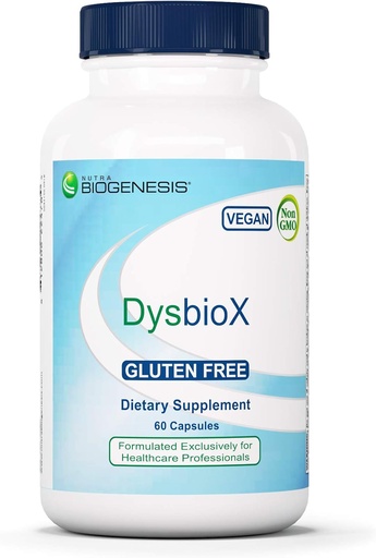 [BRSWGHT3OEPGAELB] Nutra BioGenesis DysbioX - Zelený čaj pilulky, Antioxidant Supplement pro ženy a muže s vitamínem C, zinek, Zelený čaj & Grape Extract - 60 Vegan Kapsle