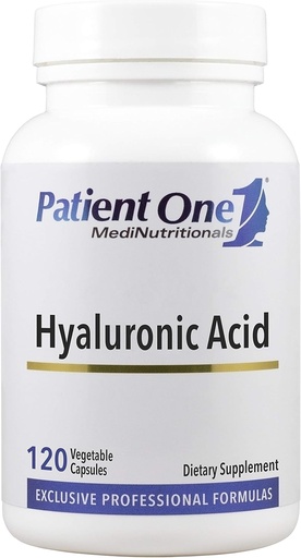 [BRSWGEL7OAGW2CTG] Patient One Hyaluronic Acid 100mg | Supplement to Support Hydrated, Youthful Skin and Joint Health* | 120 Capsules