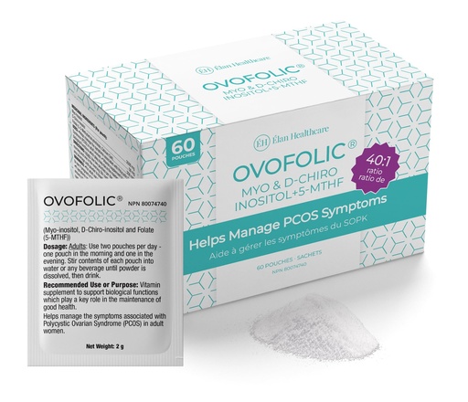 [BRSWYHT6OJ5BE2A7] Inositol Supplement - Myo-Inositol and D-Chiro Inositol Plus Active Folate- Ideal 40:1 Ratio - Hormone Balance & Healthy Ovarian Support for Women- 60 sachets (60)