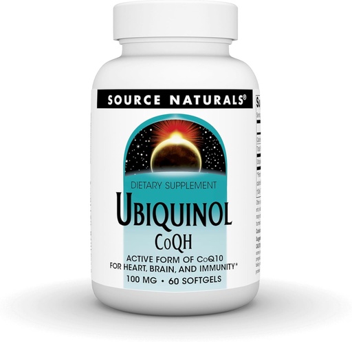 [BRSWIYYPCQIQAADK] Source Naturals Ubiquinol CoQH 100mg Serving - 60 Softgels