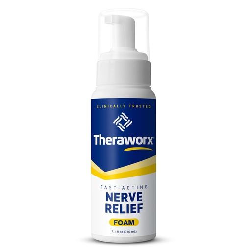 [BRSROYAYCMHQ2CD6] Theraworx Fast-Acting Nerve Relief Foam Aggravated Nerve Discomfort Relief - 7.1 oz - 1 Count