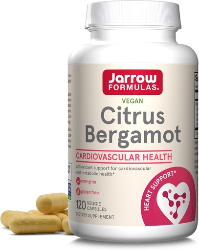 [BRSWIHIODMCR23T4] Jaarrow Formula Citrus Bergamot 500 mg - 120 Tarjoilut (Veggie Caps) - Antioksidantti tuki kardiovaskulaarinen ja aineenvaihdunta - ravintolisä - Gluteeniton - Käytä QH-Absorb