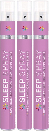[BRSWKEYLO4OBMCTM] Spectraspray Sleep Support Spray Supplement 3 Pack - Supports Restfulness and Good Night's Sleep, 90 Servings of Fast Acting Sleep Aid, 30 Day Supply per Spray
