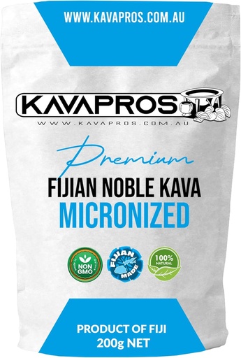[BRSRO2YHCUBBEA3G] Premium Mikroniseret Kava Pure Organic Fiji Kava pulver fremstillet af 6yr gamle rod