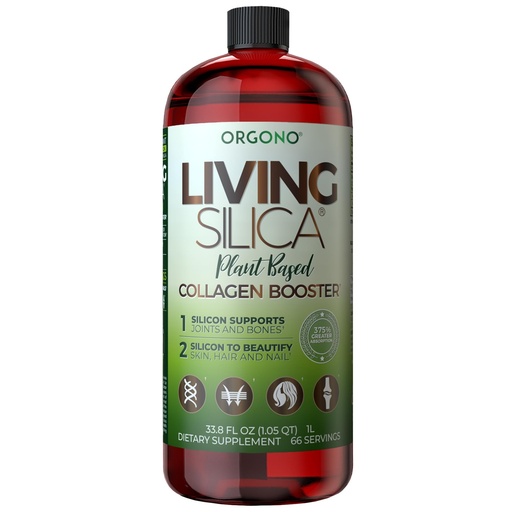 [BRSWGCABBAIRGCDD] Living Silica ORGONO Plant-Based Collagen Booster | Horsetail Extract & Rosemary | Supports Collagen & Elastin for Joint & Bone Health, Glowing Skin, Strong Hair & Nails | 33.85 Fl Oz