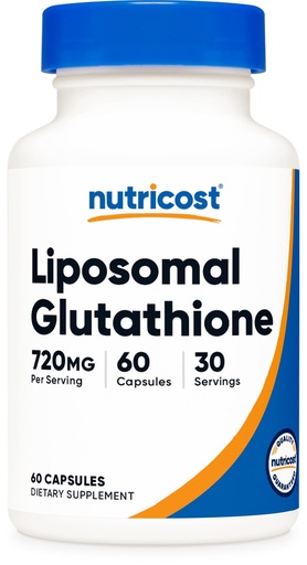 [BRSRAATYAEPQ42AY] Nutricost Liposomal Glutathione Supplement 60 Capsules, 720 mg Per Serving - Vegan, GMO-Free, 30 Servings