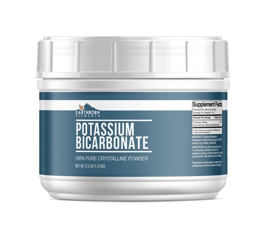 [BRSWGEDRCR6RQH3V] Earthborn Elements Potassium Bicarbonate (2.5 lb), Mess-Free Tub, Pure & Undiluted