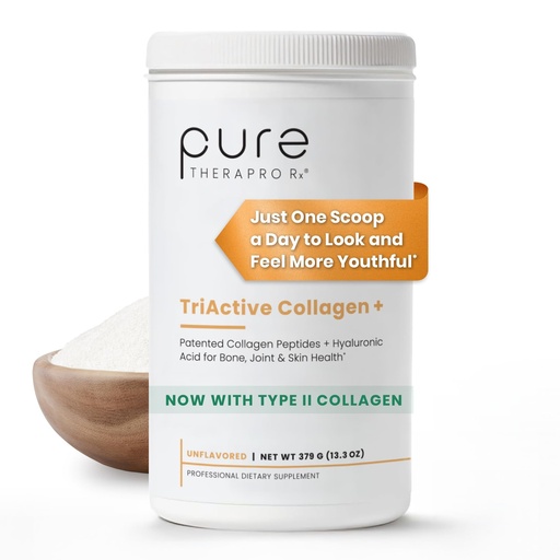 [BRSW2HT2BNYWKA3O] Pure Therapro Rx TriActive Collagen Plus, Collagen Powder for Hair, Skin, Nails, Bones & Joints, Hydrolyzed Collagen Powder w/Patented Peptides, Multi Collagen Protein Powder (Unflavored)